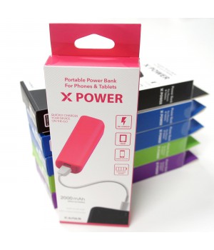 Portable USB Mobile Phone Power Bank - Various Colors